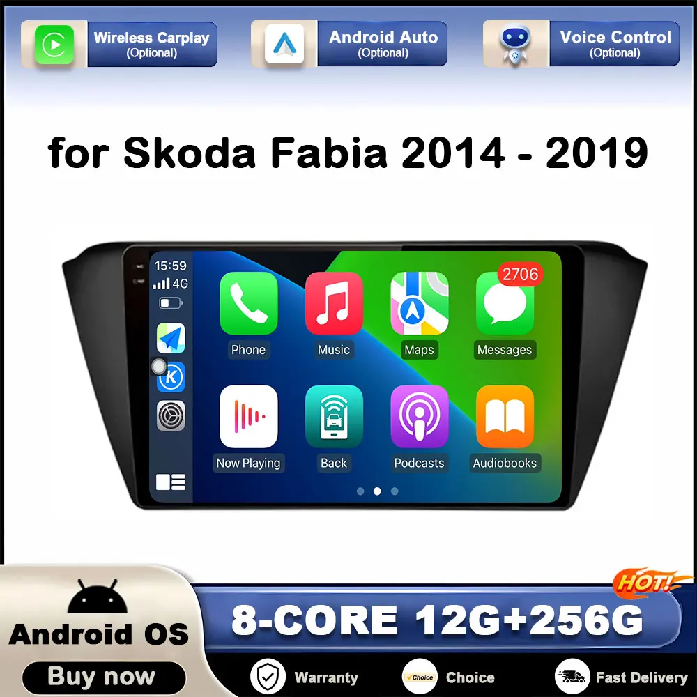 GPS Navigation for Skoda Fabia 2014 - 2019 Car Video Multimedia Player Autoradio Intelligent System BT WiFi 4G QLED IPS Screen
GPS Navigation for Skoda Fabia 2014 - 2019 Car Video Multimedia Player Autoradio Intelligent System BT WiFi 4G QLED IPS Screen