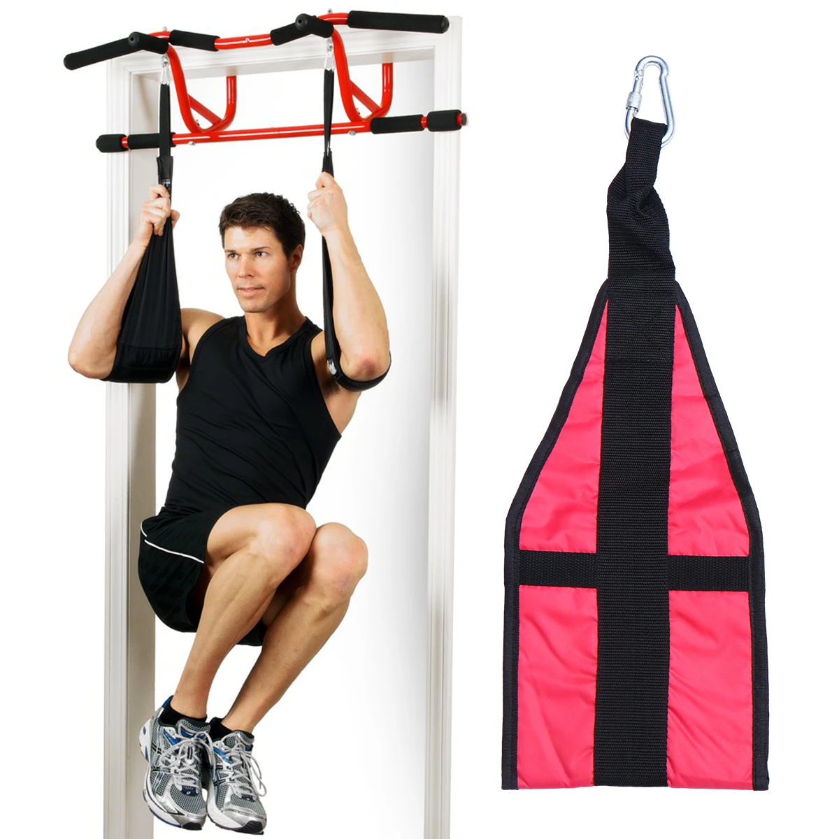 Cantilever Training Belt Durable Straps Abdominal Exercise Fitness Hanging Gym Equipment Sweat Rip Resistant Webbing Steel Hook
Cantilever Training Belt Durable Straps Abdominal Exercise Fitness Hanging Gym Equipment Sweat Rip Resistant Webbing Steel Hook