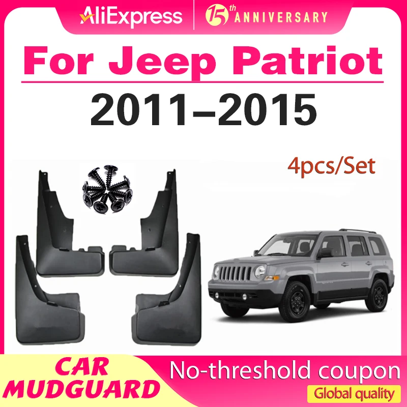 for Jeep Patriot 2011 2012 2013 2014 2015 Car Fender Mudguard Mud Flaps Guard Splash Flap Car Accessories
for Jeep Patriot 2011 2012 2013 2014 2015 Car Fender Mudguard Mud Flaps Guard Splash Flap Car Accessories