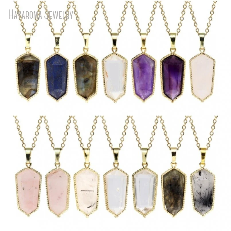 12Pcs Gold Color Wholesale Hexagon Double Terminated Point Jewelry Crystal Semi-precious Stone Gemstone Necklace NM46862
12Pcs Gold Color Wholesale Hexagon Double Terminated Point Jewelry Crystal Semi-precious Stone Gemstone Necklace NM46862