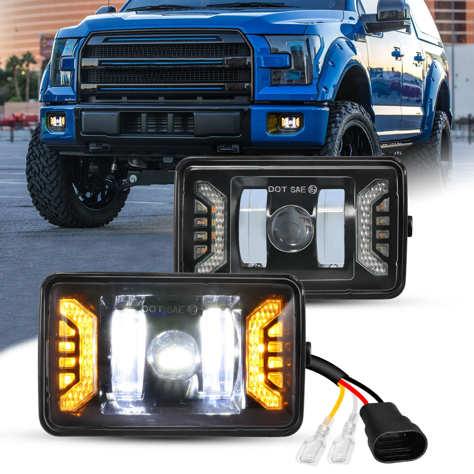 2pcs Car LED Fog Lights Day Running Lights Lamps Turn Signals for Ford F150 2015-2020
2pcs Car LED Fog Lights Day Running Lights Lamps Turn Signals for Ford F150 2015-2020