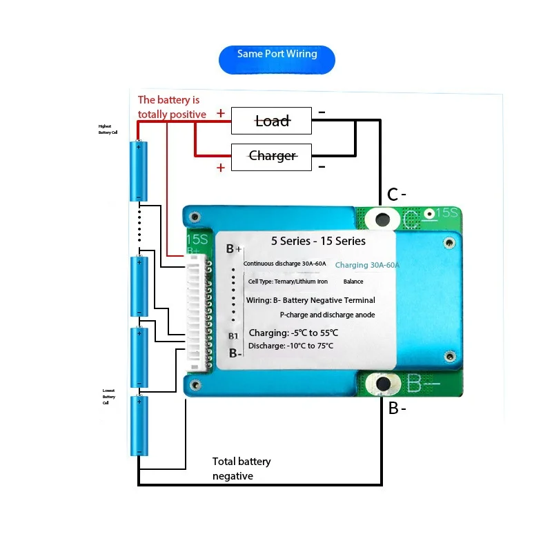 14 String 52V 40A 50A 60A Li Ion BMS Same Port With Balancing Temperature Protection For Electric Wheelchair Mobility Device
14 String 52V 40A 50A 60A Li Ion BMS Same Port With Balancing Temperature Protection For Electric Wheelchair Mobility Device