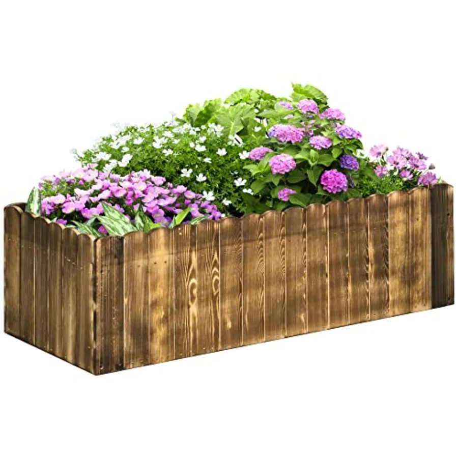 40" x 16" x 12" Raised Garden Bed Raised Planter Box Wooden Planter Raised Bed with Drainage Gaps and Lightweight Build Natural
40" x 16" x 12" Raised Garden Bed Raised Planter Box Wooden Planter Raised Bed with Drainage Gaps and Lightweight Build Natural
