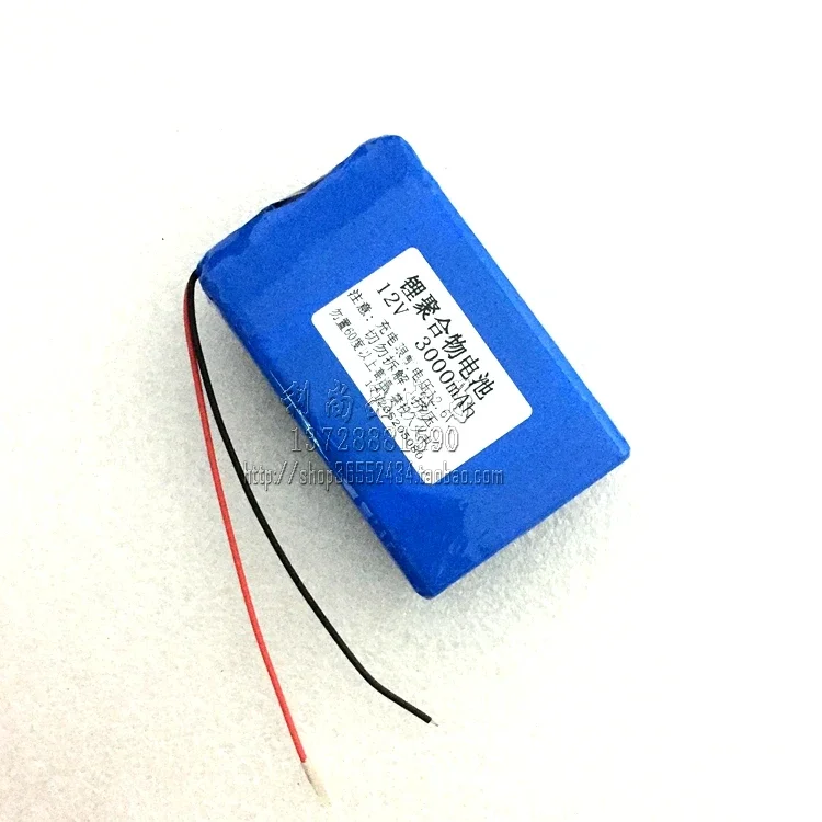 12V lithium battery polymer battery pack 11.1V 3000mAh 35W xenon lamp monitor LED light bar speaker
12V lithium battery polymer battery pack 11.1V 3000mAh 35W xenon lamp monitor LED light bar speaker