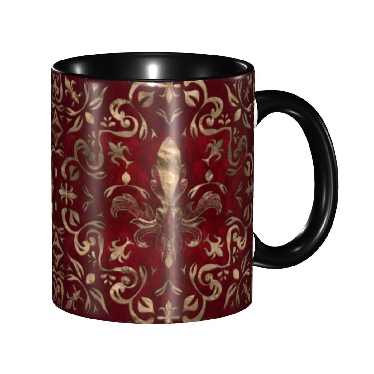 Fleur De Lis Lily Flower Coffee Mug DIY Custom Ceramic Mug Creative Gift
Fleur De Lis Lily Flower Coffee Mug DIY Custom Ceramic Mug Creative Gift