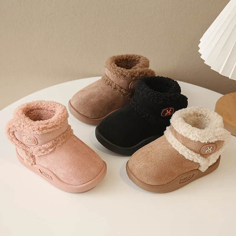 Children Cotton Boots Girls 2025 Winter New Fashion Korean Style Soft Bottom Anti-slippery Versatile Keep Warm Kids Shoes
Children Cotton Boots Girls 2025 Winter New Fashion Korean Style Soft Bottom Anti-slippery Versatile Keep Warm Kids Shoes