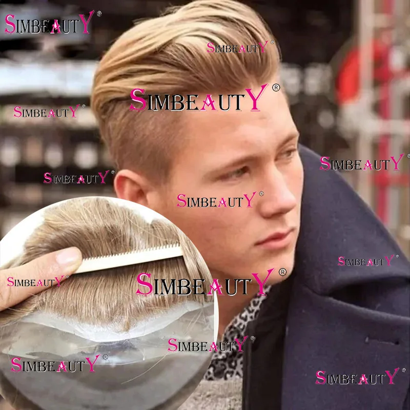 Super Ultra Thin Skin 0.02mm V Looped Full Skin Blonde Human Hair Men's Toupee Undetected Natural Hairline Capillary Prosthesis
Super Ultra Thin Skin 0.02mm V Looped Full Skin Blonde Human Hair Men's Toupee Undetected Natural Hairline Capillary Prosthesis