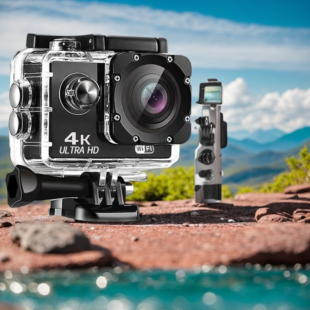 Экшн-камера Ultra HD 4K — Wi-Fi 2 дюйма 170 ° Водонепроницаемая камера для шлема для записи занятий спортом на открытом воздухе
Экшн-камера Ultra HD 4K — Wi-Fi 2 дюйма 170 ° Водонепроницаемая камера для шлема для записи занятий спортом на открытом воздухе