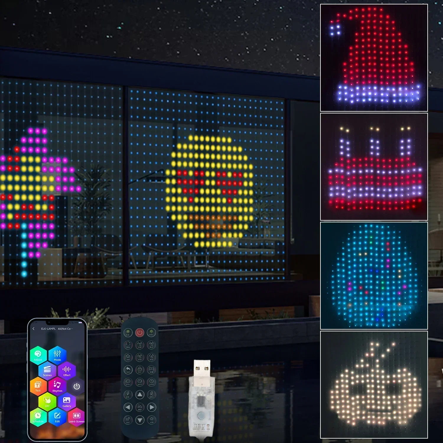 Смарт-занавески с 400 светодиодами, светодиодная RGB-гирлянда с приложением и поддержкой Bluetooth, сказочные огни «сделай сам», дисплей для смены музыки для украшения окна, спальни
Смарт-занавески с 400 светодиодами, светодиодная RGB-гирлянда с приложением и поддержкой Bluetooth, сказочные огни «сделай сам», дисплей для смены музыки для украшения окна, спальни
