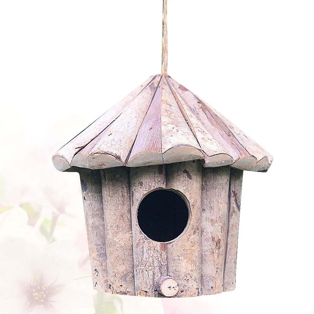 Natural Wood Bird Nest Creative Simulated Bird House Decoration for Room Garden Home Handmade Craft Wooden Nest
Natural Wood Bird Nest Creative Simulated Bird House Decoration for Room Garden Home Handmade Craft Wooden Nest