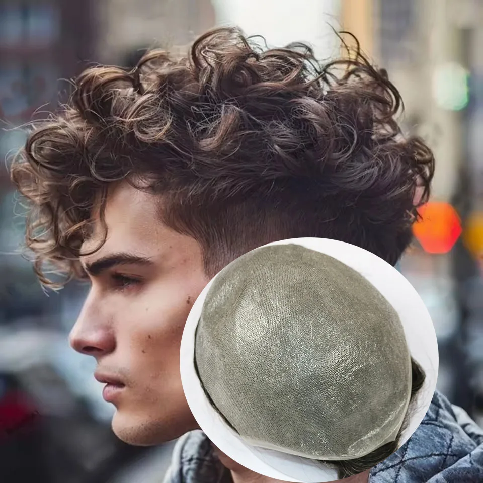 0.02mm 80% Density 26mm Loose Curly Grey 1B80 Blonde Men's Wig Ultra Full Thin Skin Toupee Natural Hairline Human Hair Prosthes
0.02mm 80% Density 26mm Loose Curly Grey 1B80 Blonde Men's Wig Ultra Full Thin Skin Toupee Natural Hairline Human Hair Prosthes