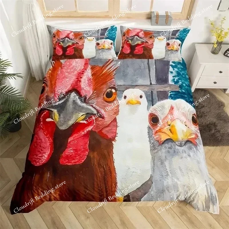 3D Print Rooster Farm Animal Cartoon Bedding Set Duvet Cover Bed Set Quilt Cover Pillowcase Comforter king Queen Size Boys Adult
3D Print Rooster Farm Animal Cartoon Bedding Set Duvet Cover Bed Set Quilt Cover Pillowcase Comforter king Queen Size Boys Adult