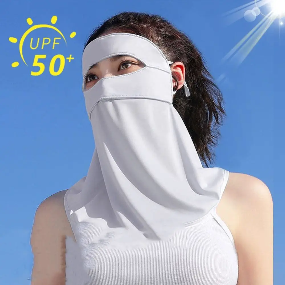 Sunshade Summer Full-Face Sunscreen Veil UPF 50+ Anti UV Ice Silk Face Cover Outdoor Breathable Neck Wrap Cover Cycling
Sunshade Summer Full-Face Sunscreen Veil UPF 50+ Anti UV Ice Silk Face Cover Outdoor Breathable Neck Wrap Cover Cycling