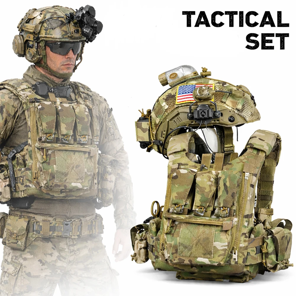 PJ Fast Helmet Set with Tactical Vest Airsoft Paintball Protective Gear Body Protection Kit for CS Wargame Shooting CosPlay
PJ Fast Helmet Set with Tactical Vest Airsoft Paintball Protective Gear Body Protection Kit for CS Wargame Shooting CosPlay