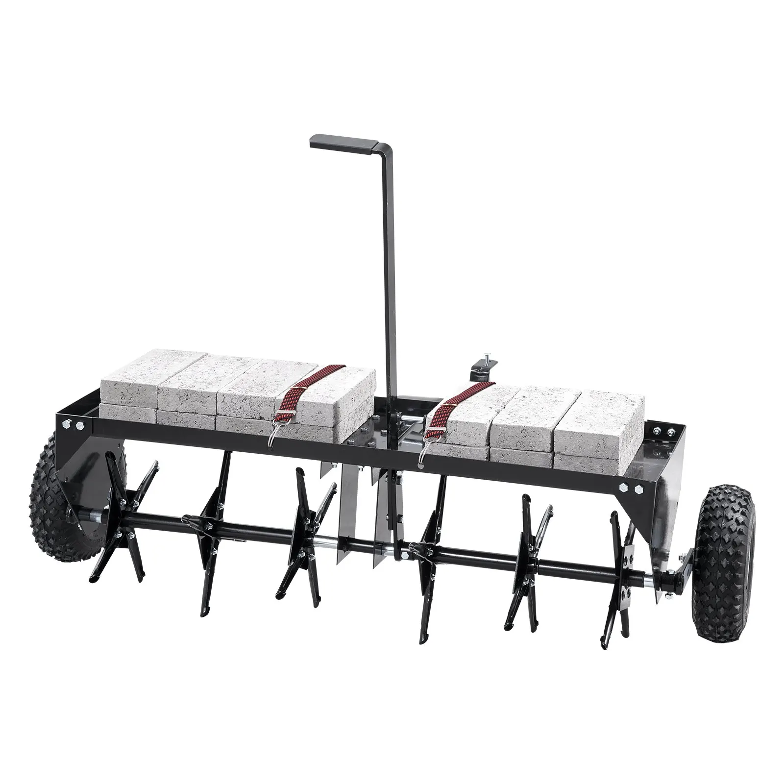 Tow Behind Plug Aerator, 40-Inch Tow Behind Lawn Plug Aerator With Universal Hitch, Pull Behind Aerator With Iron Spikes
Tow Behind Plug Aerator, 40-Inch Tow Behind Lawn Plug Aerator With Universal Hitch, Pull Behind Aerator With Iron Spikes