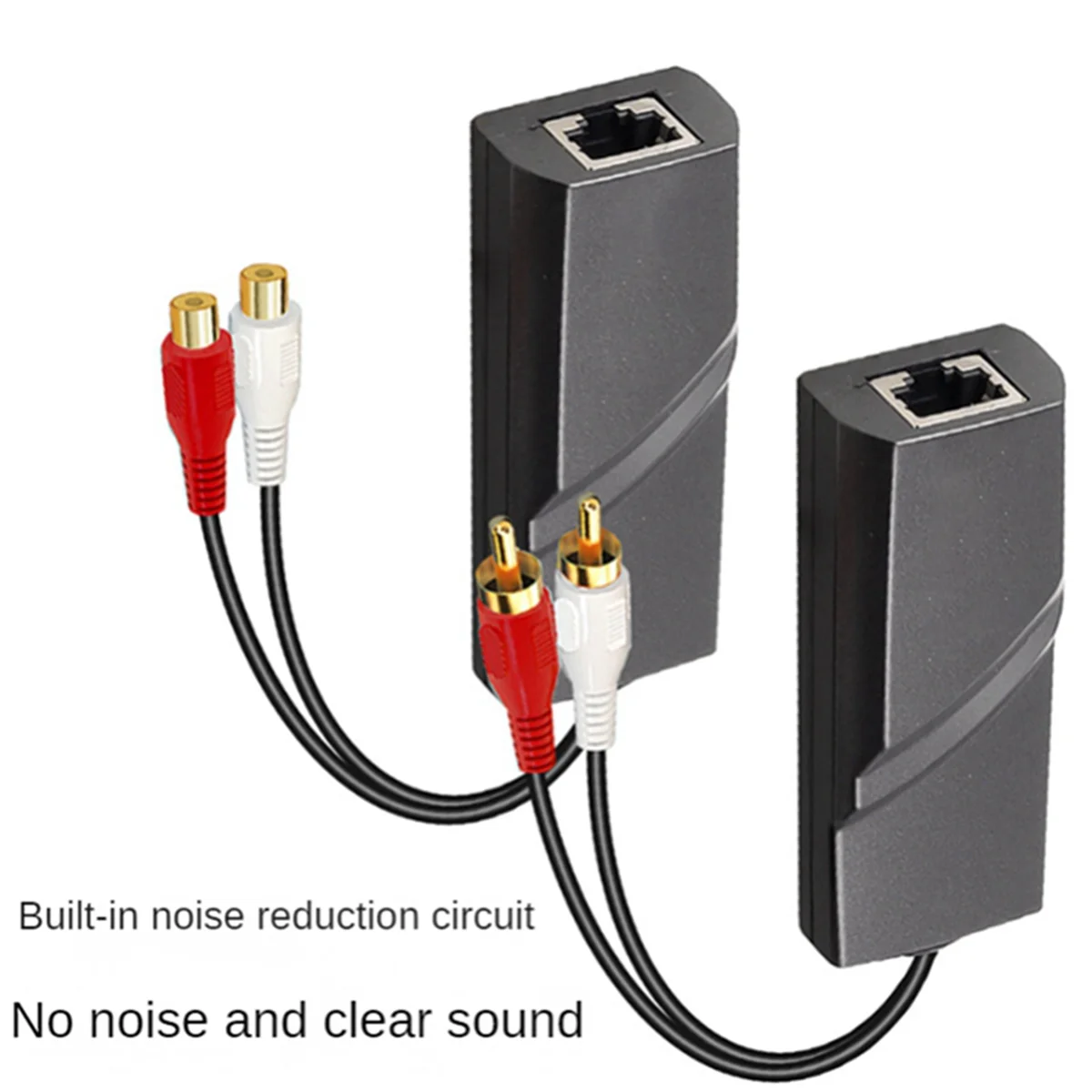 1 Pair RCA Audio Network Cable Extender Twisted Pair Transmitter RCA Interface 2-Way Audio Extender RJ45 to RCA Extender HOT
1 Pair RCA Audio Network Cable Extender Twisted Pair Transmitter RCA Interface 2-Way Audio Extender RJ45 to RCA Extender HOT