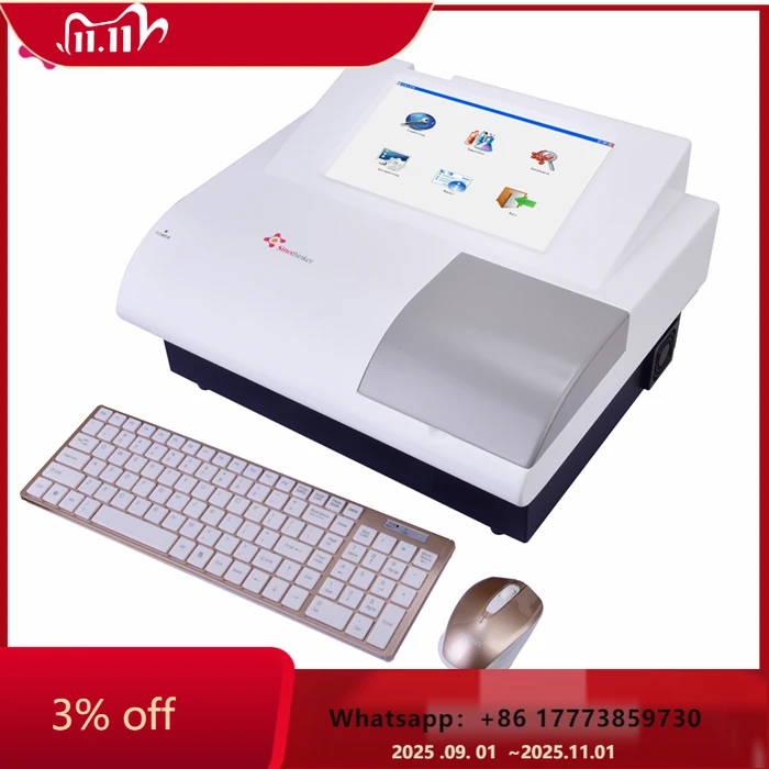 Manufacturer Semi Automated Elisa Laboratory Device Elisa Plate Reader Machine for Lab Use
Manufacturer Semi Automated Elisa Laboratory Device Elisa Plate Reader Machine for Lab Use