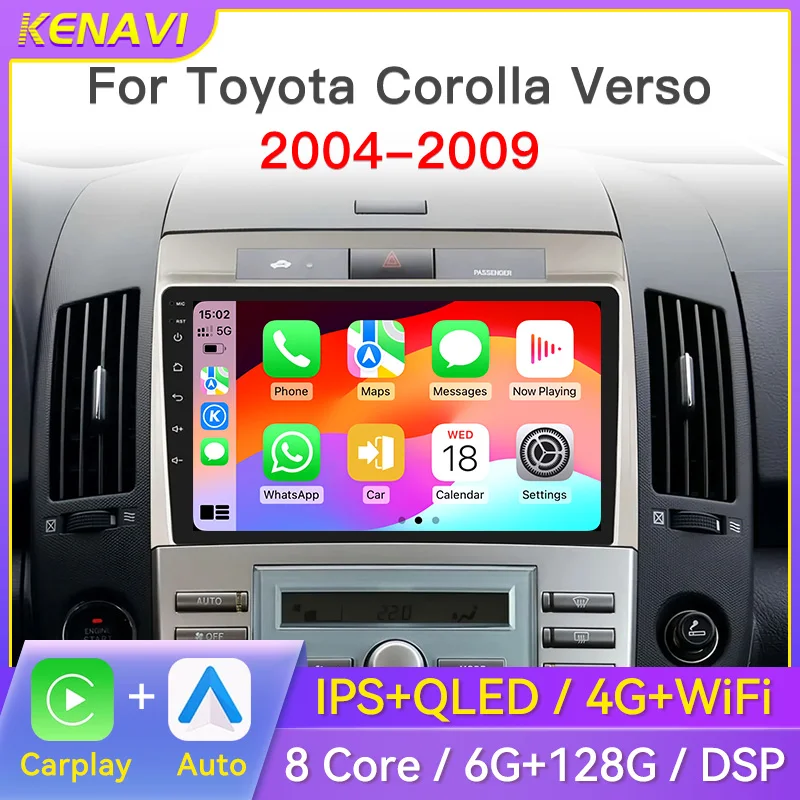 2 Din Android Car Stereo Radio For Toyota Corolla Verso AR10 2004-2009 Center Multimedia Player RDS Carplay Auto GPS Navigation
2 Din Android Car Stereo Radio For Toyota Corolla Verso AR10 2004-2009 Center Multimedia Player RDS Carplay Auto GPS Navigation