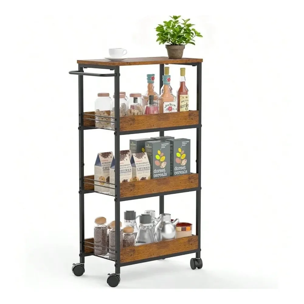 Kitchen Island And Cart Kitchen OrganizersTier Slim Rolling Storage Cart Narrow Space Utility Cart With Handle Metal Frame With
Kitchen Island And Cart Kitchen OrganizersTier Slim Rolling Storage Cart Narrow Space Utility Cart With Handle Metal Frame With