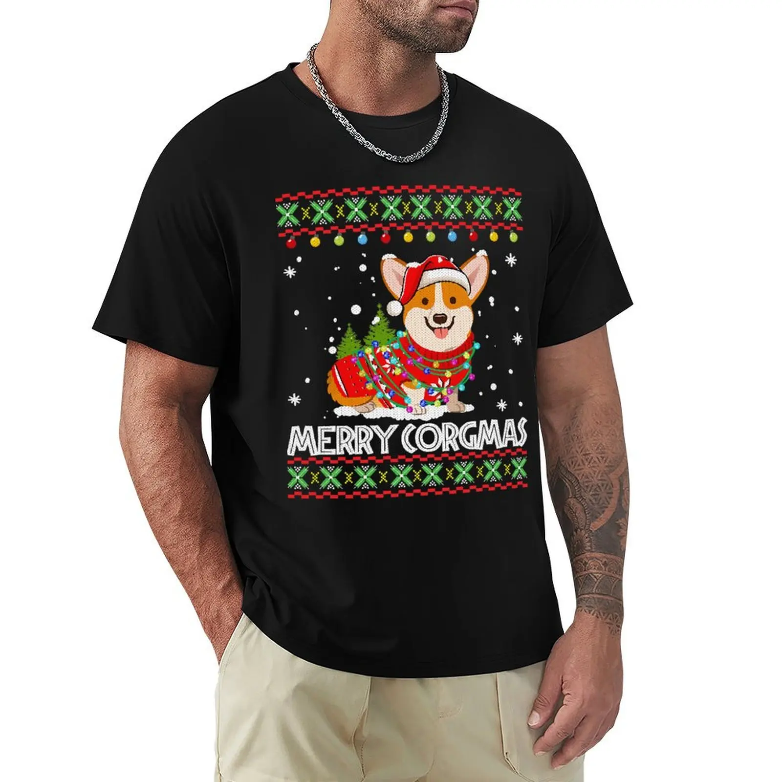 Corgi Dog Merry Corgmas Santa Corgi Ugly Christmas Sweater T-Shirt oversized t shirt vintage graphic tee men clothings
Corgi Dog Merry Corgmas Santa Corgi Ugly Christmas Sweater T-Shirt oversized t shirt vintage graphic tee men clothings