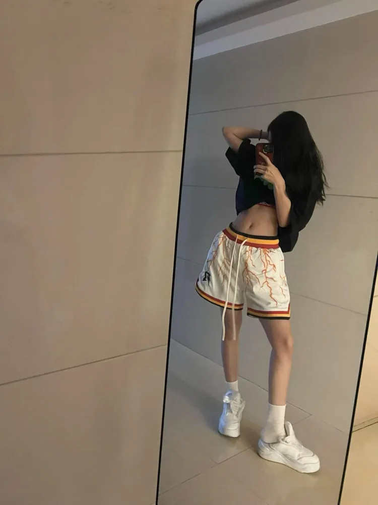 American High Street Lightning Print Sports orts ex Summer Trendy Brand Above-Knee Fitn Four-Quarter Pants
American High Street Lightning Print Sports orts ex Summer Trendy Brand Above-Knee Fitn Four-Quarter Pants