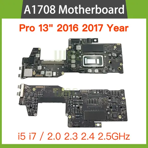 Tested Laptop A1708 Motherboard for MacBook Pro 13" Retina A1708 Logic board i5 i7 8GB 16GB 820-00875-A 820-00840-A 2016 2017