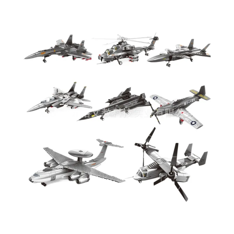 Technical P-51 AH-64 APACHEs Nighthawk Attack Aircraft Building Blocks Military Stealth carrier based Fighter Bricks Toys
Technical P-51 AH-64 APACHEs Nighthawk Attack Aircraft Building Blocks Military Stealth carrier based Fighter Bricks Toys