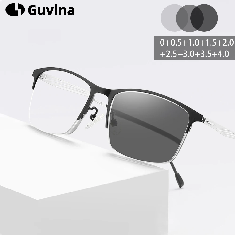 Ultra-light Titanium Frame Men's Photochromic Reading Glasses Men's Business Eyewear Prescription Eyeglasses diopter 0 To +400
Ultra-light Titanium Frame Men's Photochromic Reading Glasses Men's Business Eyewear Prescription Eyeglasses diopter 0 To +400
