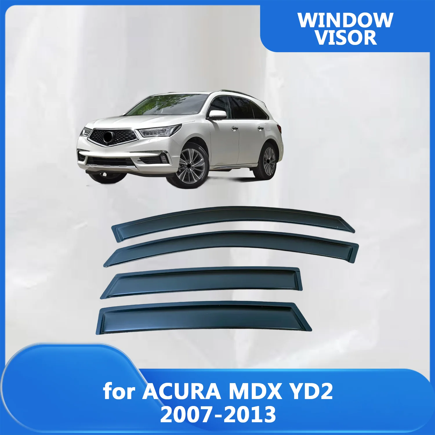Window Visor for for ACURA MDX YD2 2007-2013 Rain Guard Side Vent Deflector Weathershield Outside-Mount Tape On
Window Visor for for ACURA MDX YD2 2007-2013 Rain Guard Side Vent Deflector Weathershield Outside-Mount Tape On