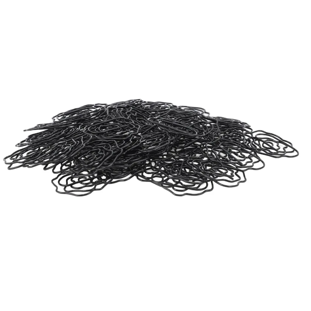 50Pcs Rose Shaped Rose Shaped Paper Clips 32*32mm Black Flower Shaped Paper Clips Multipurpose Mini Size Metal Paperclips
50Pcs Rose Shaped Rose Shaped Paper Clips 32*32mm Black Flower Shaped Paper Clips Multipurpose Mini Size Metal Paperclips