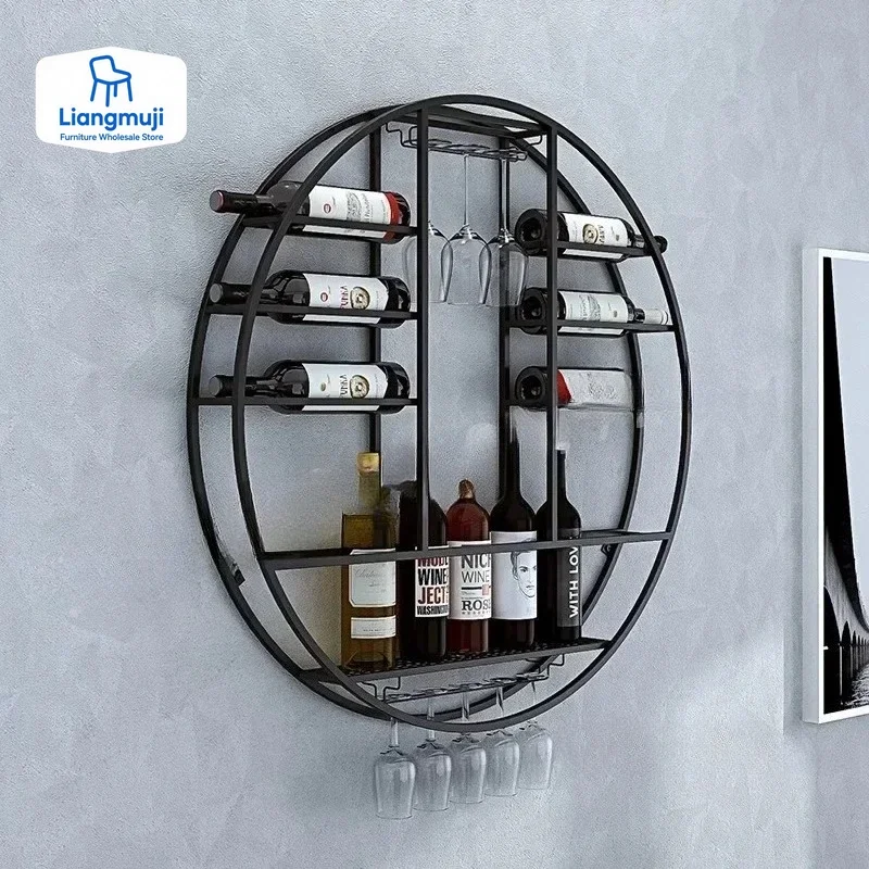 Luxury Bar Wine Display Rack Cabinets Wall Mounted Rack Iron Cabinet Kitchen Hanging Organizer Weinregal Household Products
Luxury Bar Wine Display Rack Cabinets Wall Mounted Rack Iron Cabinet Kitchen Hanging Organizer Weinregal Household Products
