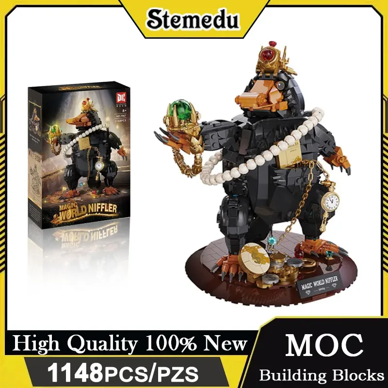 MOC Magic Niffler 1148 шт., набор строительных блоков Niffler, волшебный мир, сборка животных, кирпичи, игрушки для детей, праздничные подарки
MOC Magic Niffler 1148 шт., набор строительных блоков Niffler, волшебный мир, сборка животных, кирпичи, игрушки для детей, праздничные подарки