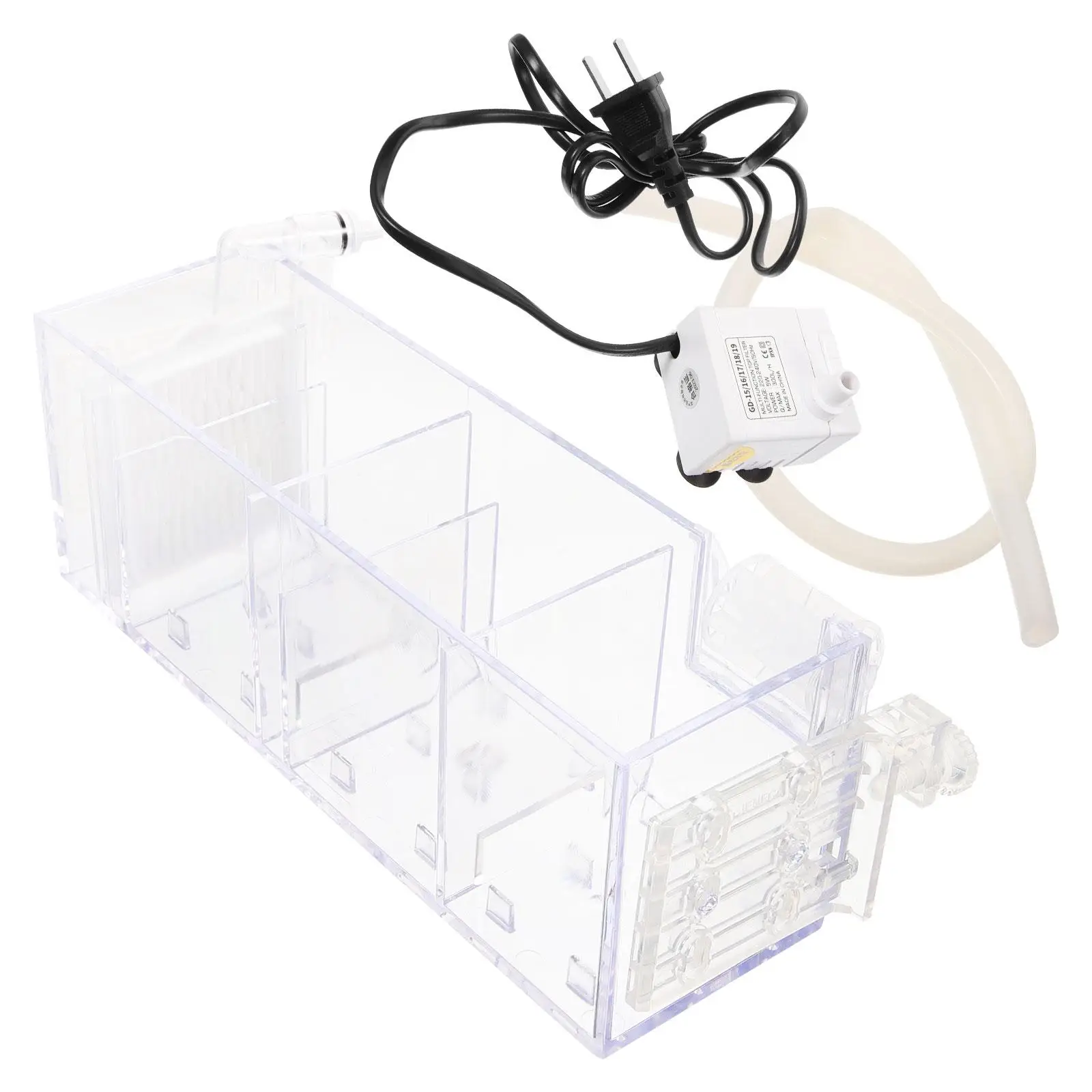 Fish Tank Filter Box Aquarium Supplies 4-Stage Purification Hanging Drip Filter with Pump 16 Clear Acrylic Reusable Oxygen
Fish Tank Filter Box Aquarium Supplies 4-Stage Purification Hanging Drip Filter with Pump 16 Clear Acrylic Reusable Oxygen