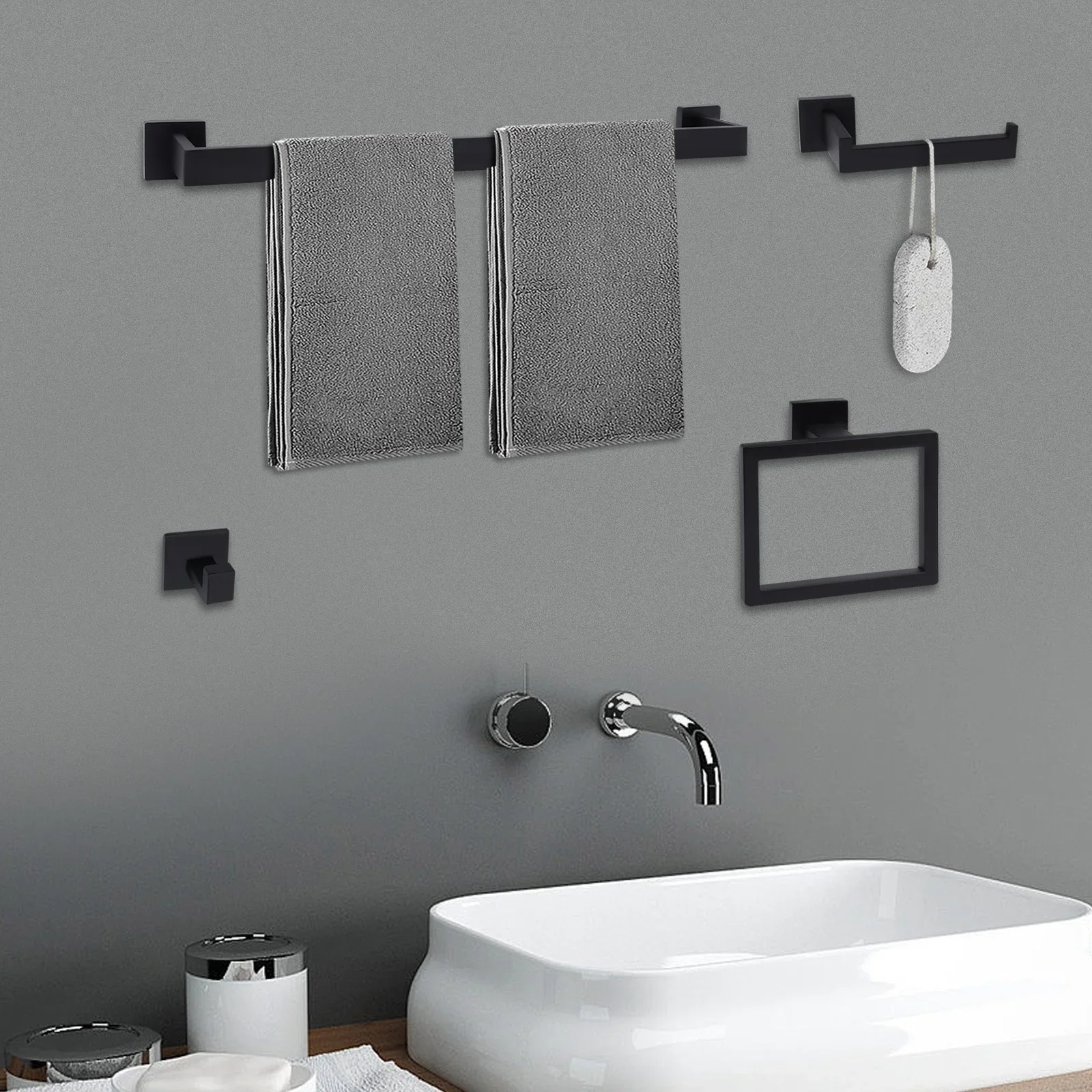 Stainless Steel Ring Wall Mounted Square Towel Holder Hand Hanger Bath Rack for Kitchen Bathroom Toilet
Stainless Steel Ring Wall Mounted Square Towel Holder Hand Hanger Bath Rack for Kitchen Bathroom Toilet