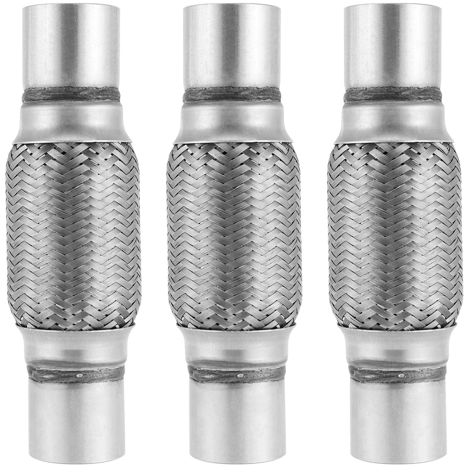 3pcs 2Inch X 6Inch Stainless Steel Dual Braided Flexible Exhaust Connector For Automotive Repair
3pcs 2Inch X 6Inch Stainless Steel Dual Braided Flexible Exhaust Connector For Automotive Repair