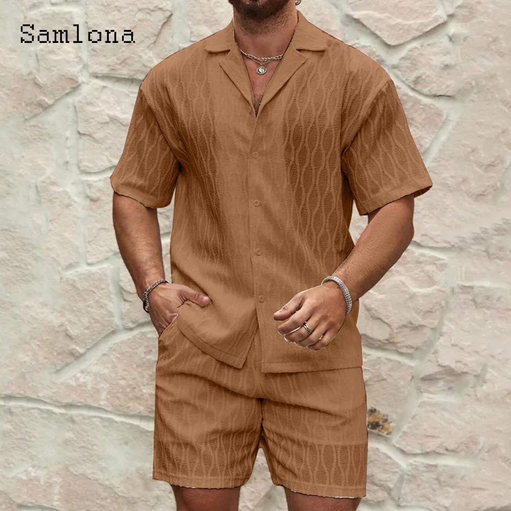 Mens Fashion Peometric Two Piece Sets 2025 Short Sleeve Casual Notched Shirt and Shorts Co-ords Men Beach Tracksuits Set New
Mens Fashion Peometric Two Piece Sets 2025 Short Sleeve Casual Notched Shirt and Shorts Co-ords Men Beach Tracksuits Set New