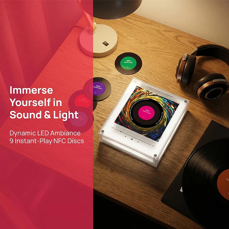 Creative 2-in-1 Nfc Sensing Song Player & Refrigerator Magnet With Acrylic Built-in Speaker Interesting Ornament Night Light NEW
Creative 2-in-1 Nfc Sensing Song Player & Refrigerator Magnet With Acrylic Built-in Speaker Interesting Ornament Night Light NEW