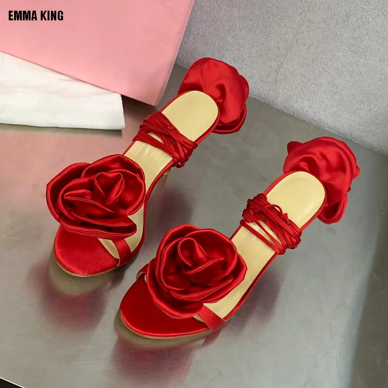 2024 Flower Back Flower Thin High Heel Padded One Belt Pattern High Heel Sandals Women Open Toe Slingback Strap Summer Shoes 
2024 Flower Back Flower Thin High Heel Padded One Belt Pattern High Heel Sandals Women Open Toe Slingback Strap Summer Shoes
