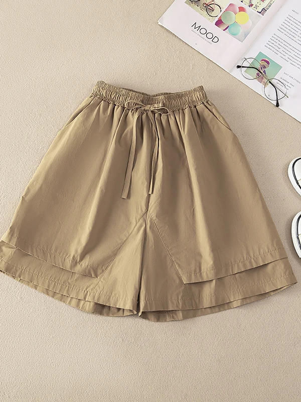 Summer New plus Size Women's Casual Shorts Elastic Waist Belted Slim Wide Leg Pants Color Fake Two-Piece Five-Quarter P...
Summer New plus Size Women's Casual Shorts Elastic Waist Belted Slim Wide Leg Pants Color Fake Two-Piece Five-Quarter P...