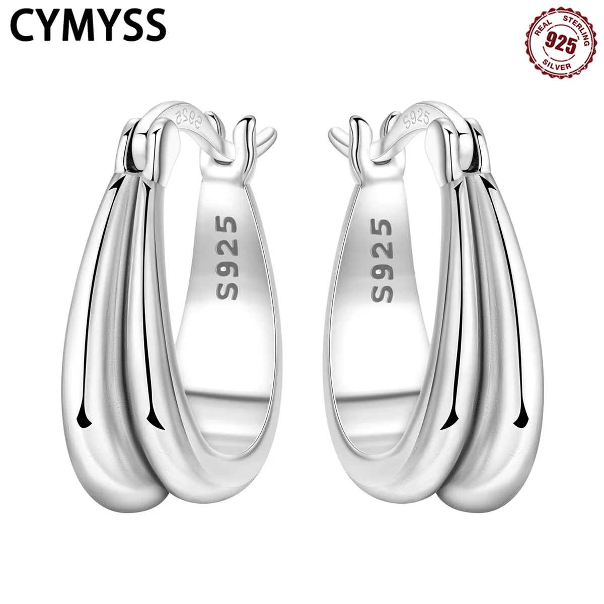 CYMYSS 2025 New S925 Sterling Silver Skinned Ribbon Earring Boutique Birthday Party Gift Women's Jewelry
CYMYSS 2025 New S925 Sterling Silver Skinned Ribbon Earring Boutique Birthday Party Gift Women's Jewelry