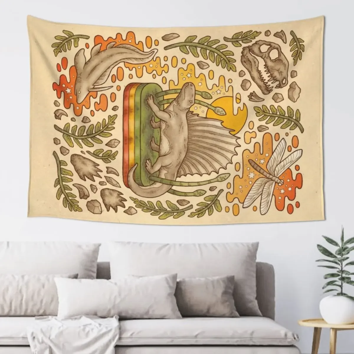 Daydream Dimetrodon | Natural History Art | Permian Prehistoric Life Tapestry Wall Decor Tapete For The Wall Tapestry
Daydream Dimetrodon | Natural History Art | Permian Prehistoric Life Tapestry Wall Decor Tapete For The Wall Tapestry