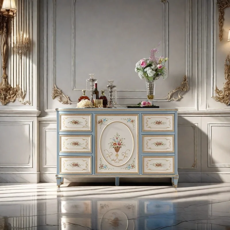 Solid wood painted entrance living room decorative storage cabinet multi-function
Solid wood painted entrance living room decorative storage cabinet multi-function