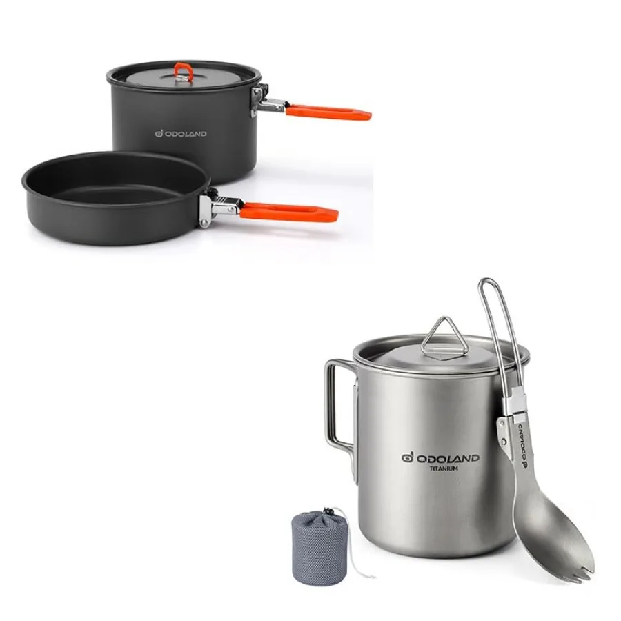 Bundle - 2 Items Camping Cookware Mess Kit and Titanium Camping Cookware 420ML
Bundle - 2 Items Camping Cookware Mess Kit and Titanium Camping Cookware 420ML