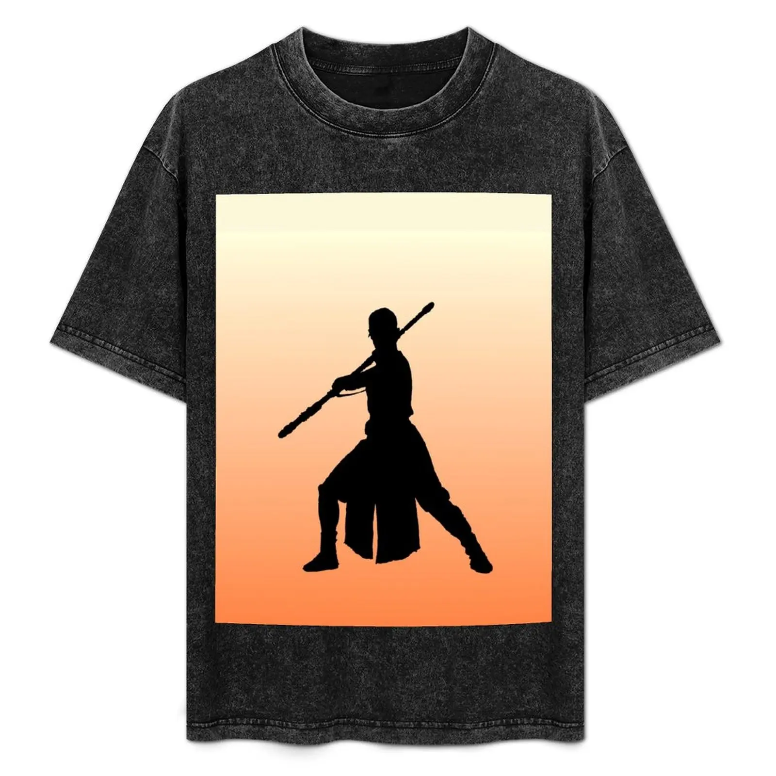 Rey - Fighting Stance Silhouette T-Shirt Basic Plain Tee for Spring and Summer
Rey - Fighting Stance Silhouette T-Shirt Basic Plain Tee for Spring and Summer