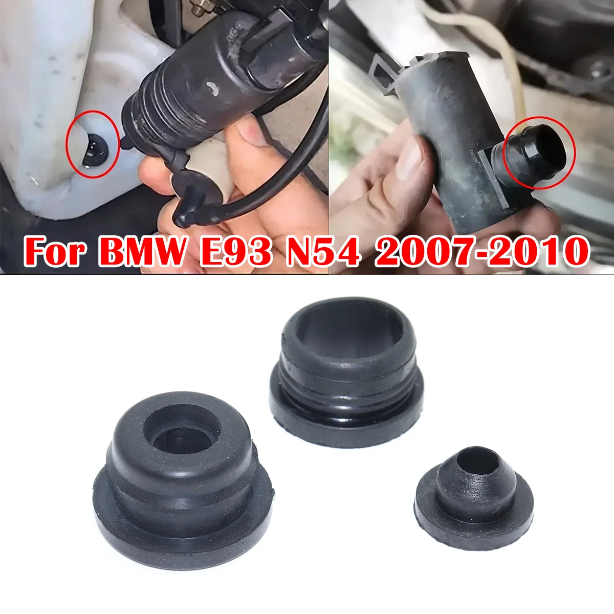 3pcs For BMW E93 N54 2007-Washer Pump Grommets Windscreen Windshield Headlight Rubber Seal Gasket Reservoir Water Bottle Leaking
3pcs For BMW E93 N54 2007-Washer Pump Grommets Windscreen Windshield Headlight Rubber Seal Gasket Reservoir Water Bottle Leaking