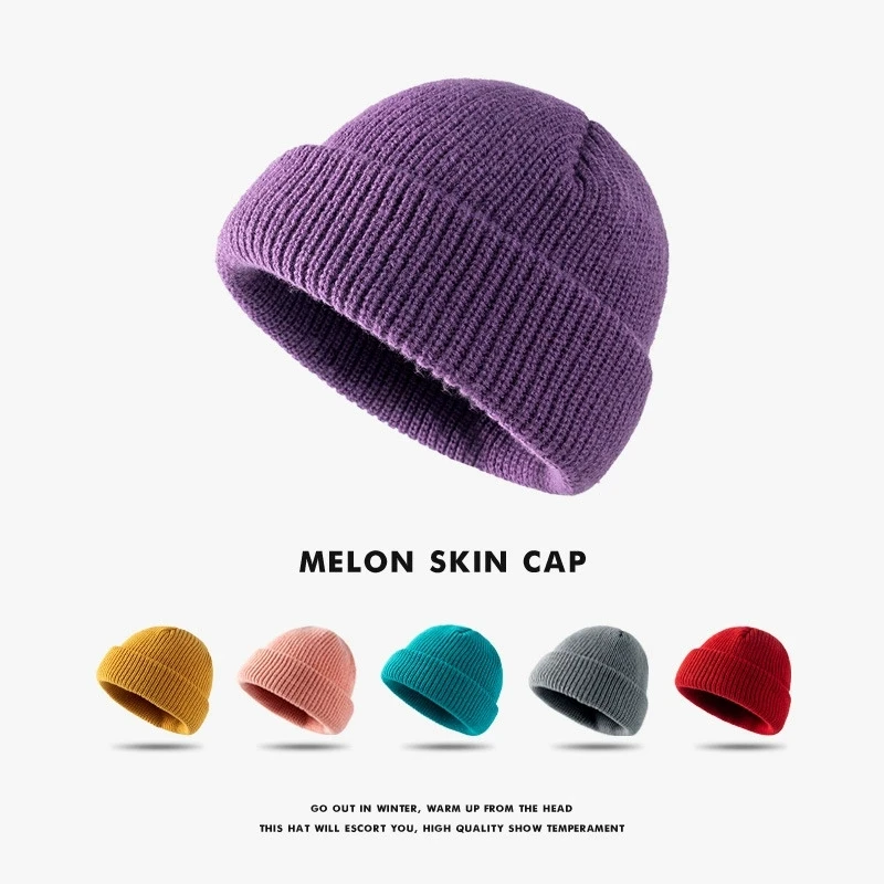 Neutral Autumn and Winter Warm Knit Landlord Caps Solid Color Skullies Beanie Melon Cap Student Outdoor Warm Hats
Neutral Autumn and Winter Warm Knit Landlord Caps Solid Color Skullies Beanie Melon Cap Student Outdoor Warm Hats