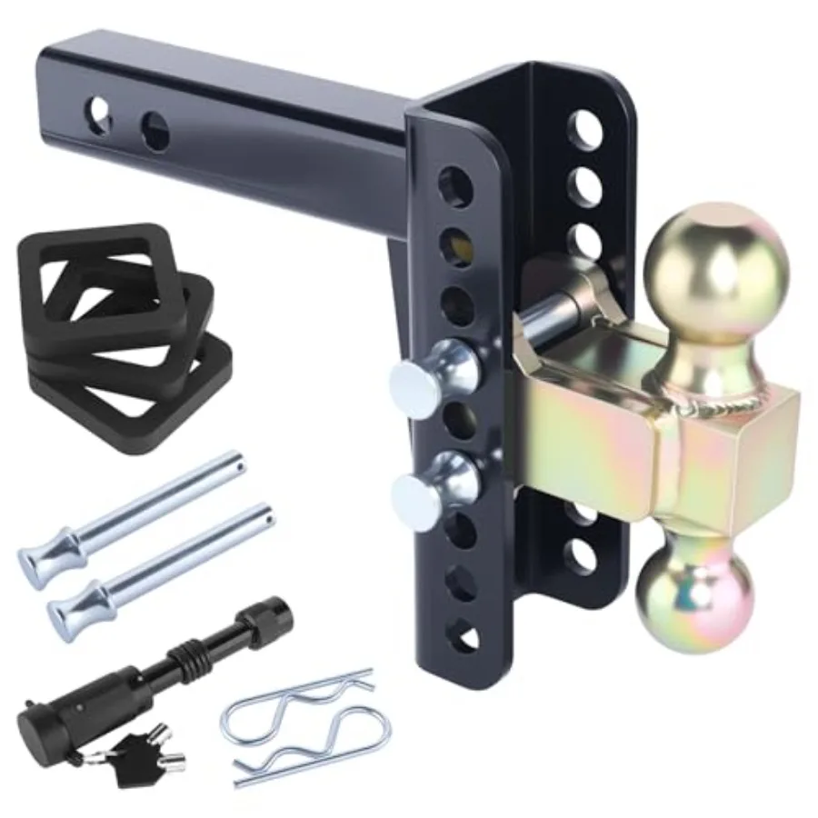 Тягово-сцепное устройство для прицепа, совместимое с 2-дюймовым приемником, с регулировкой по высоте 6 положений (опускание/подъем), из углеродистой стали, с шаровыми навесками 2 и 2-5/16 дюйма, усиленное
Тягово-сцепное устройство для прицепа, совместимое с 2-дюймовым приемником, с регулировкой по высоте 6 положений (опускание/подъем), из углеродистой стали, с шаровыми навесками 2 и 2-5/16 дюйма, усиленное