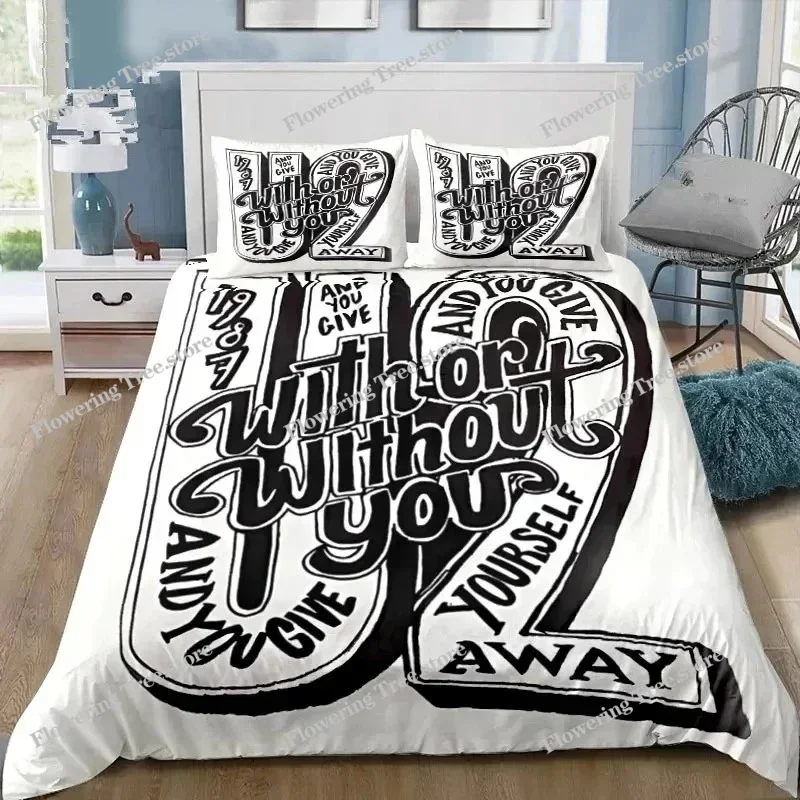 3D Printing Rock U2 Band Bedding Set Duvet Cover Bed Set Quilt Cover Pillowcase Comforter king Queen Size Boys Adult Bedding Set
3D Printing Rock U2 Band Bedding Set Duvet Cover Bed Set Quilt Cover Pillowcase Comforter king Queen Size Boys Adult Bedding Set