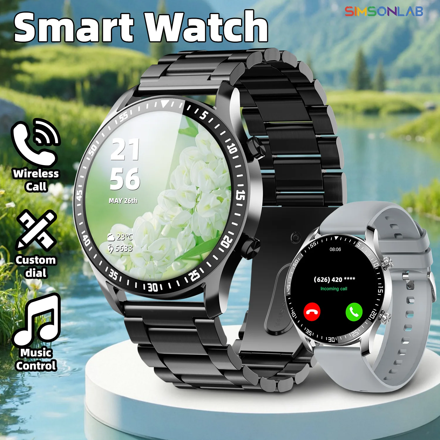 Новые умные часы Al Voice Assistant HD с сенсорным экраном BT Call Message Push Kids Bracelet 100+Sport Fashion Smartwatch для мужчин и женщин 
Новые умные часы Al Voice Assistant HD с сенсорным экраном BT Call Message Push Kids Bracelet 100+Sport Fashion Smartwatch для мужчин и женщин
