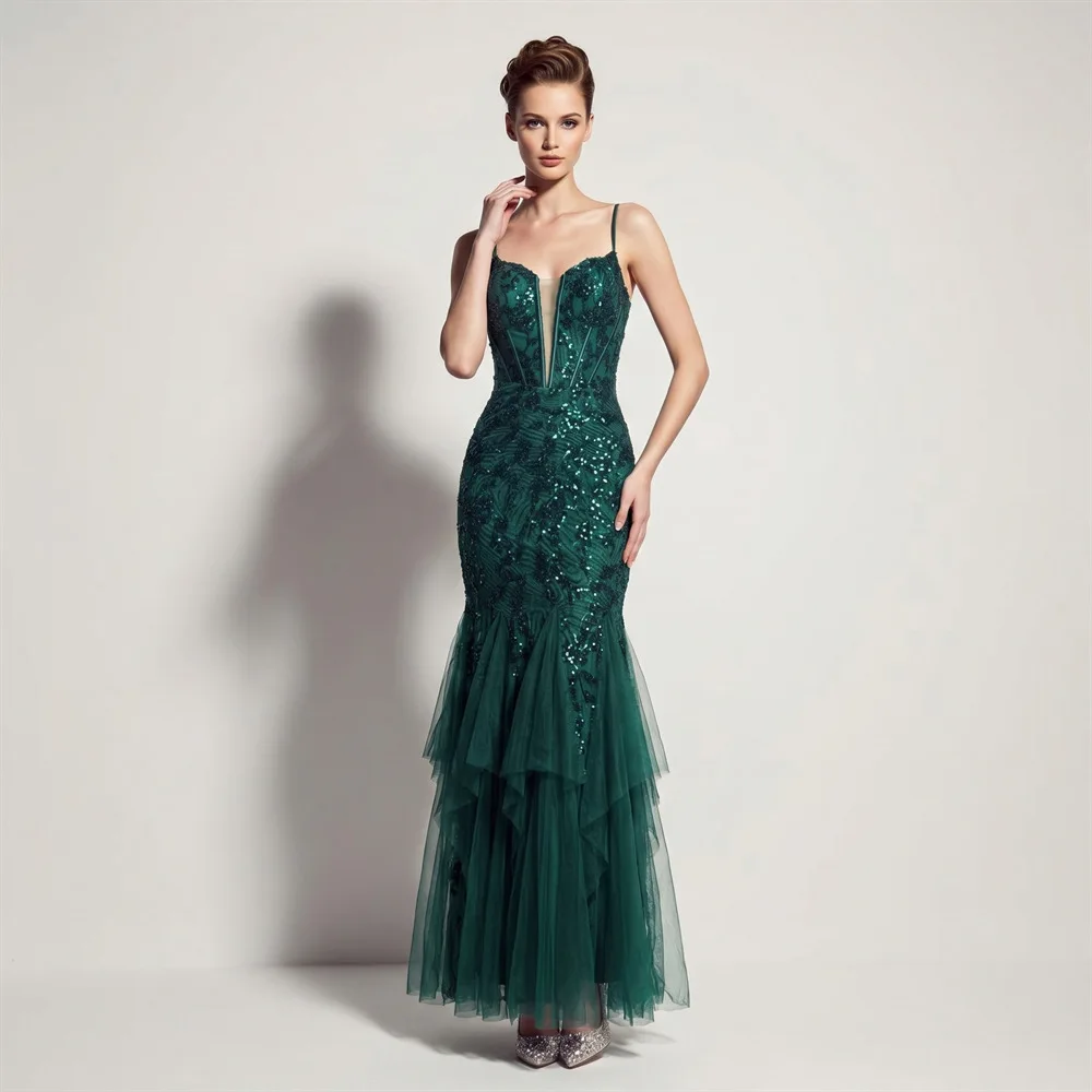 Elegant Evening Dress Women Mermaid Long Formal Gown Sleeveless Prom Party Banquet Dress Floor Length Special Occasion Gala
Elegant Evening Dress Women Mermaid Long Formal Gown Sleeveless Prom Party Banquet Dress Floor Length Special Occasion Gala